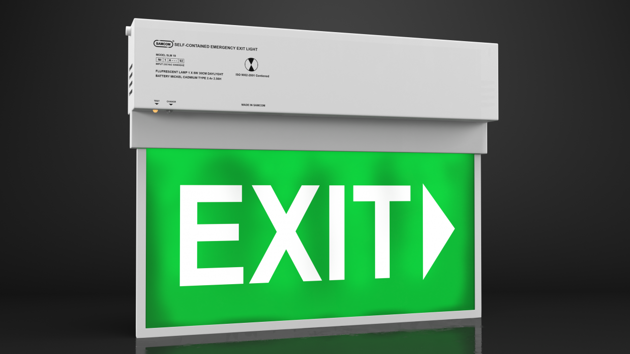 3D model Emergency Exit Light