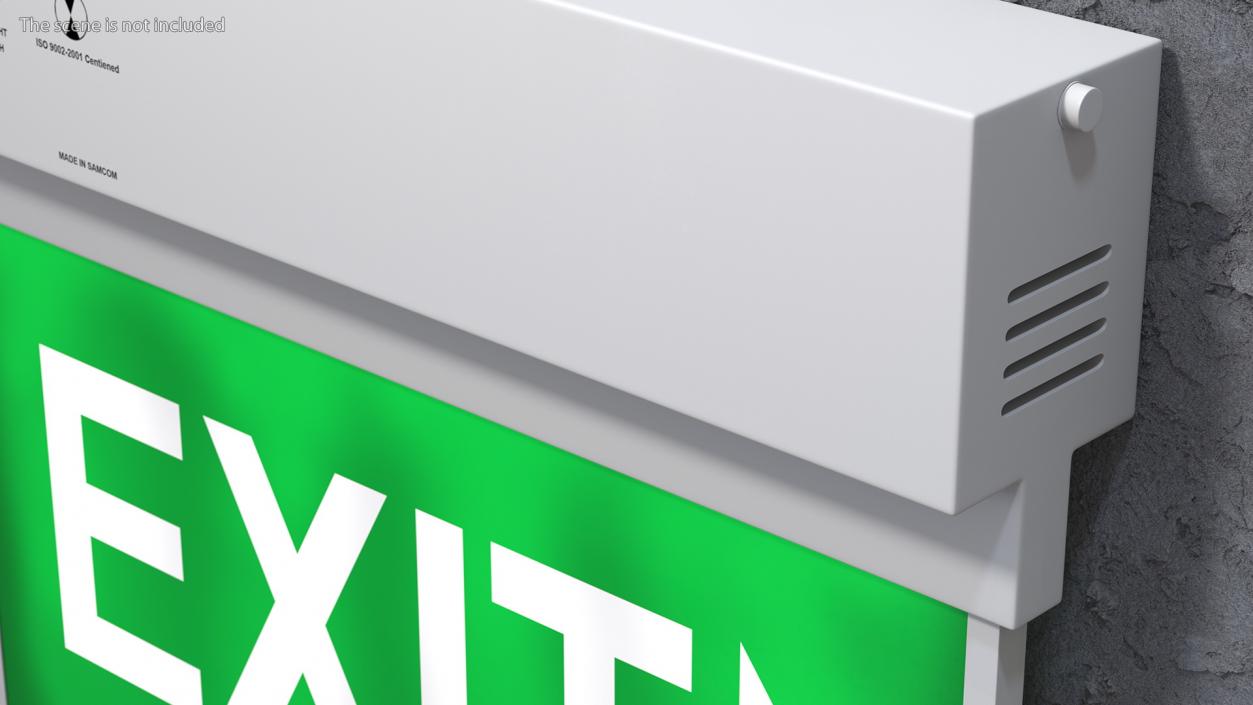 3D model Emergency Exit Light