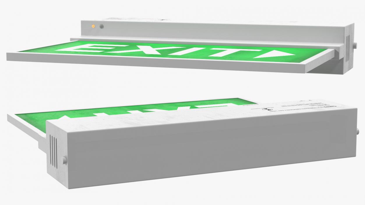 3D model Emergency Exit Light