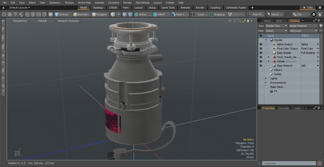 Food Waste Disposer 3D model