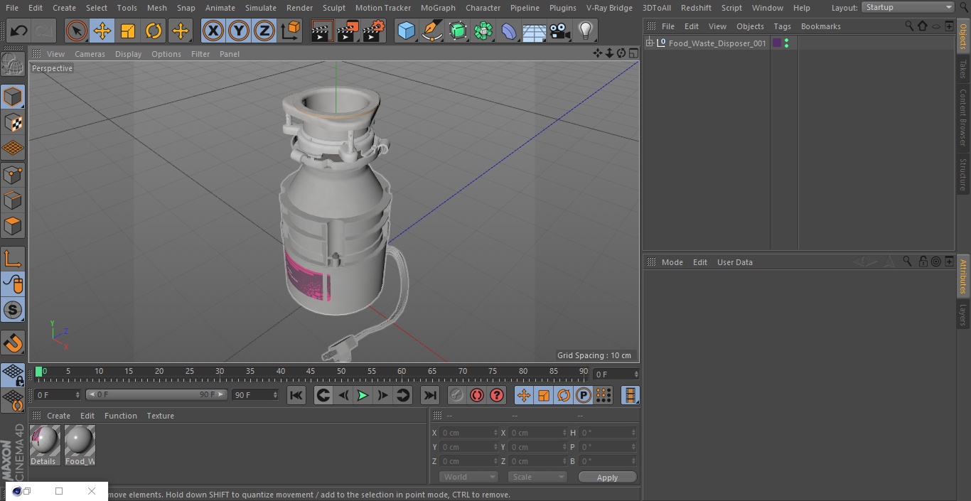 Food Waste Disposer 3D model