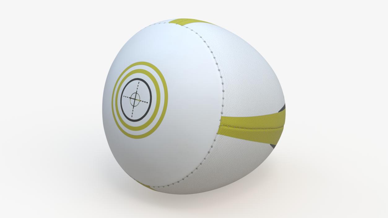 Rugby Bounce Back Ball Yellow 3D model