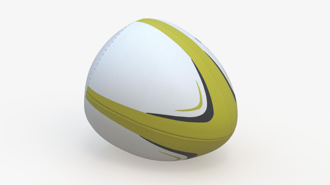 Rugby Bounce Back Ball Yellow 3D model