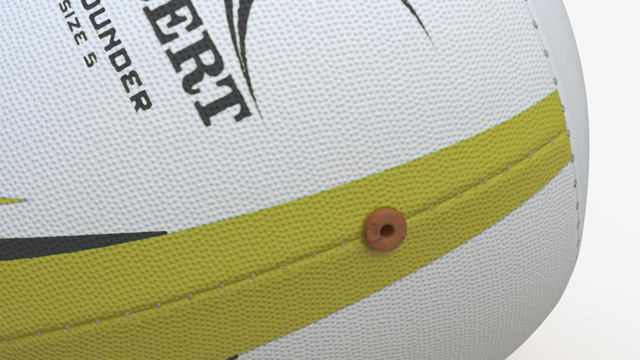 Rugby Bounce Back Ball Yellow 3D model