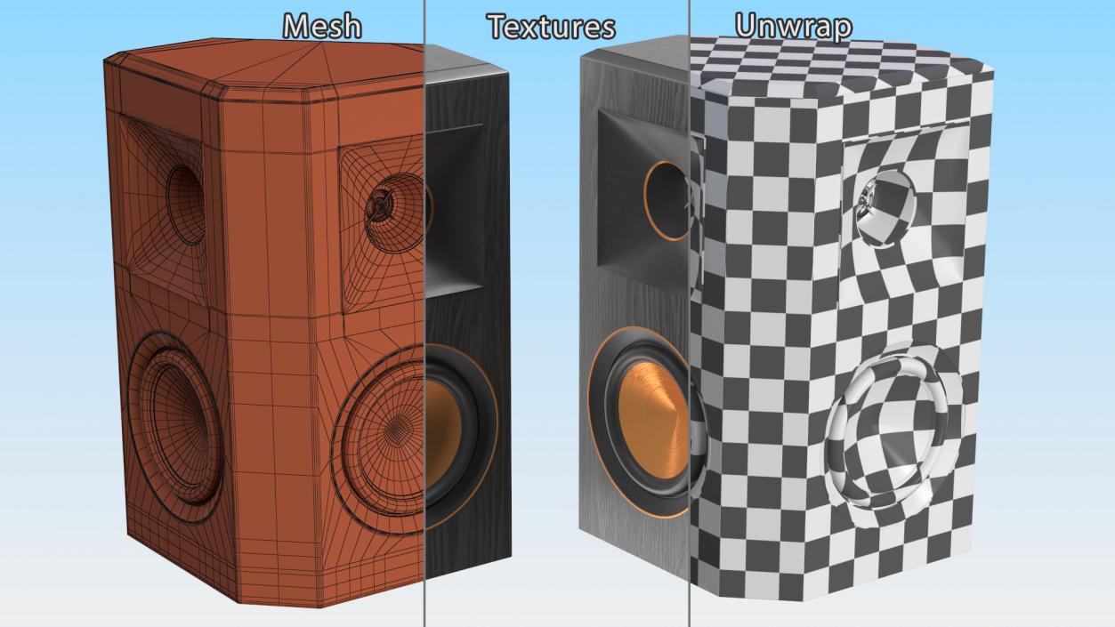 3D Surround Sound Speaker Black model