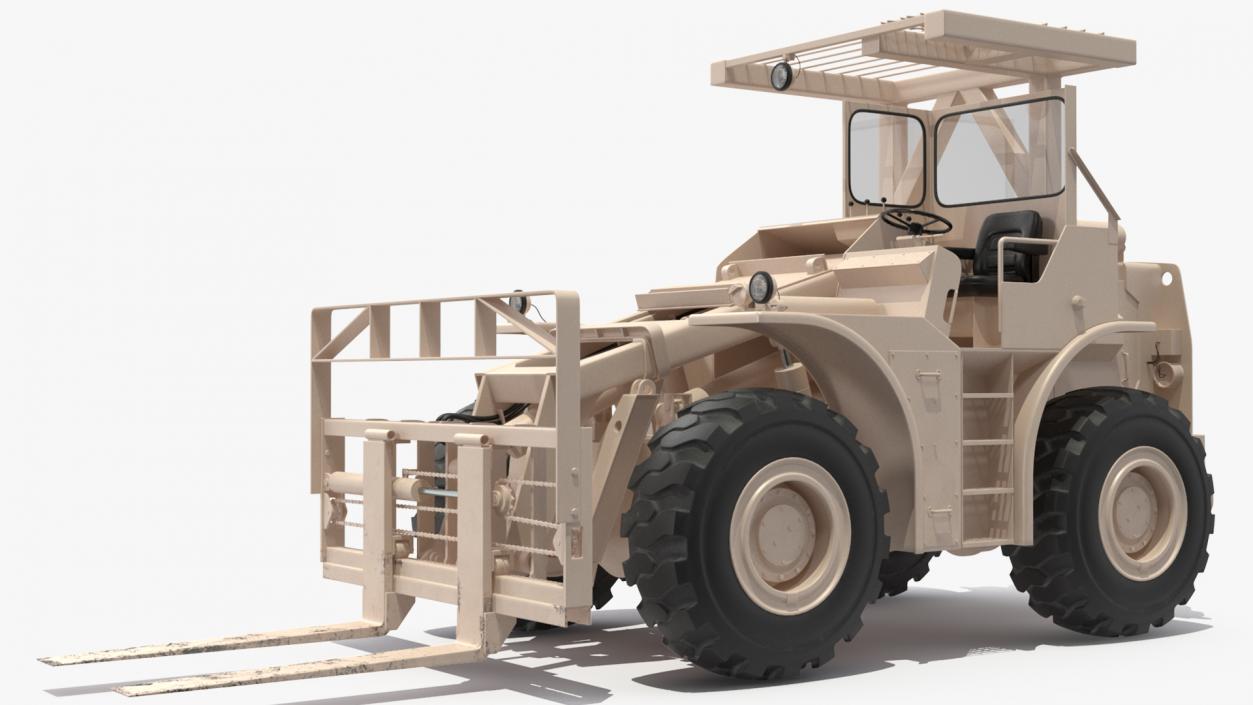 3D Pettibone Rough Terrain Military Forklift Sand