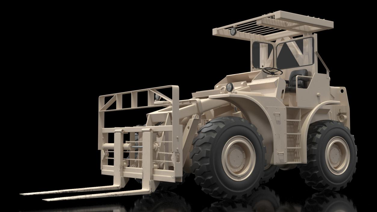 3D Pettibone Rough Terrain Military Forklift Sand