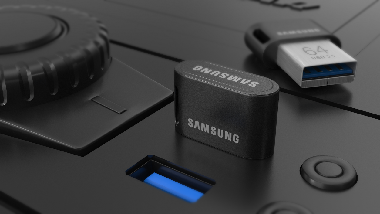 Flash Drive Samsung 64Gb 3D model