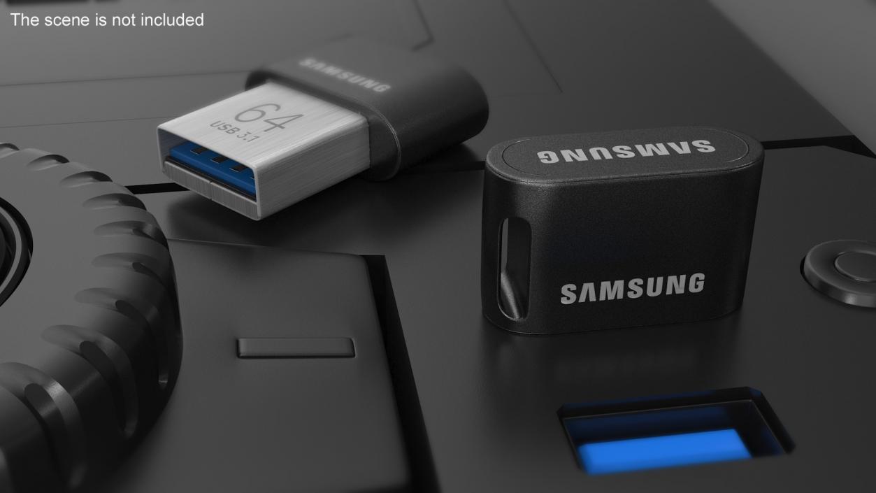 Flash Drive Samsung 64Gb 3D model