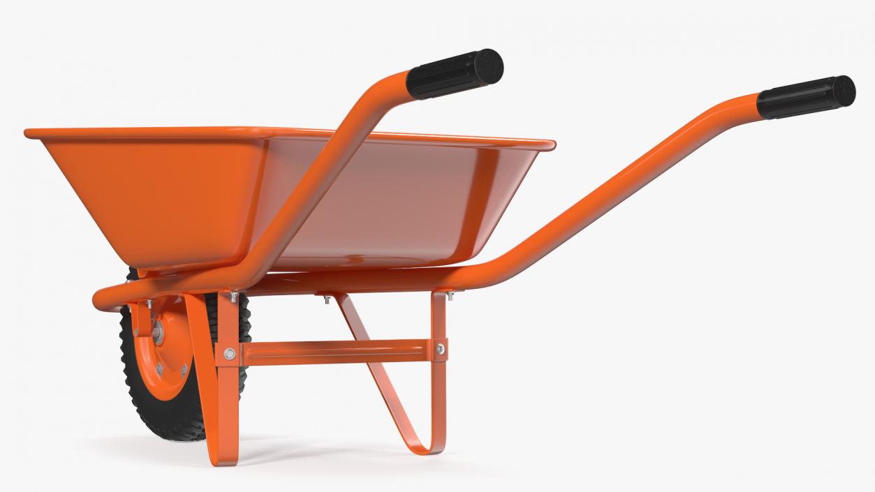 Construction Single Wheel Barrow 3D