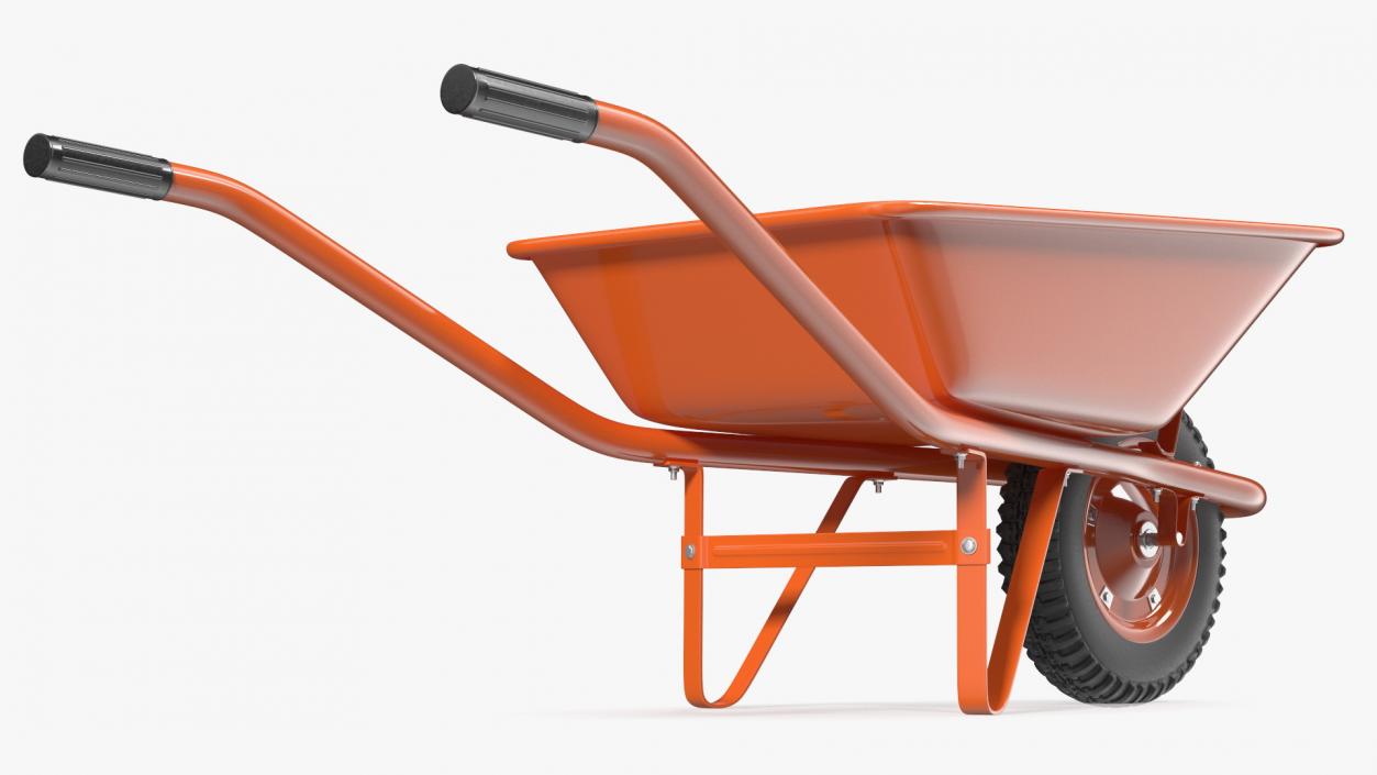 Construction Single Wheel Barrow 3D