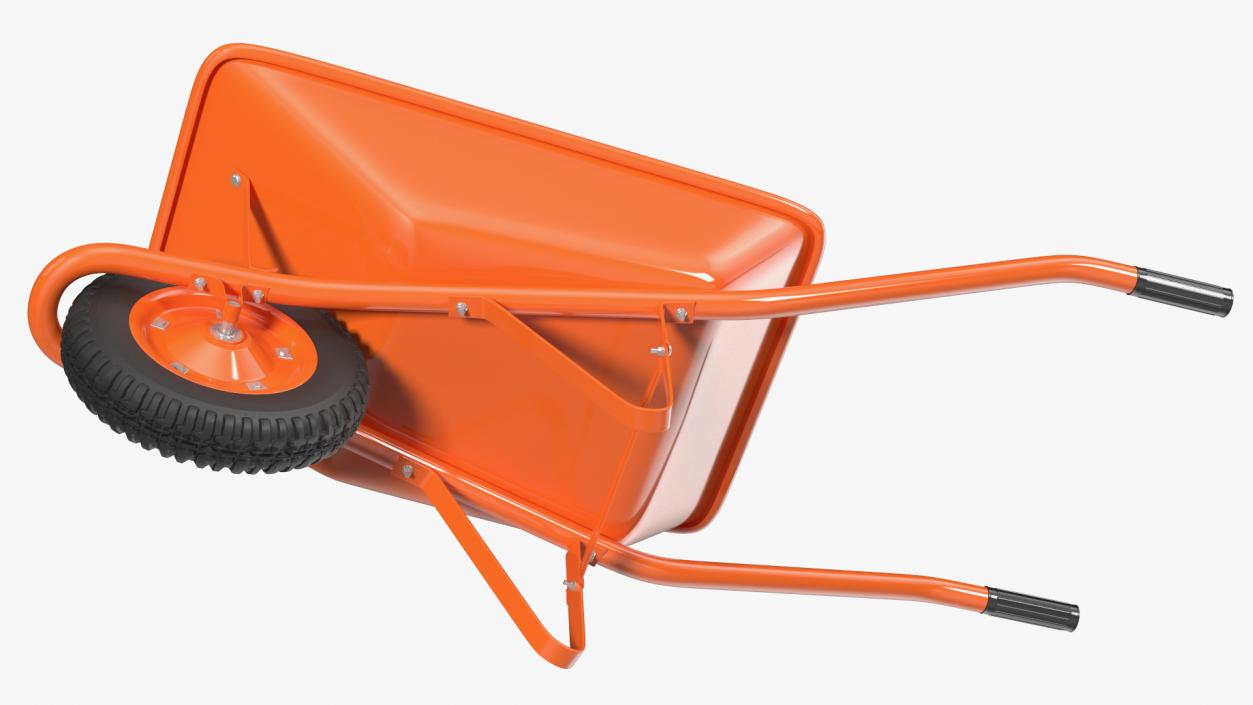 Construction Single Wheel Barrow 3D