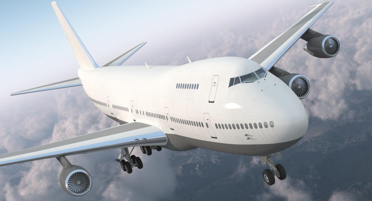 3D Boeing 747-200B Generic model