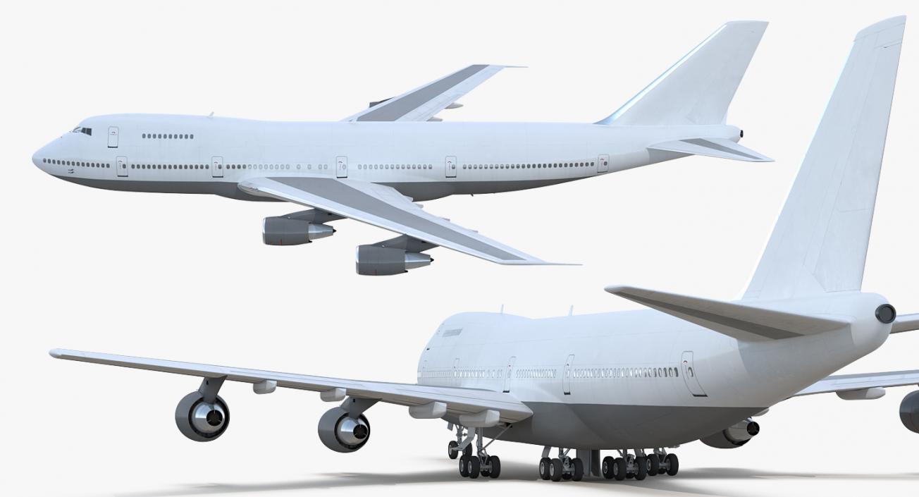 3D Boeing 747-200B Generic model