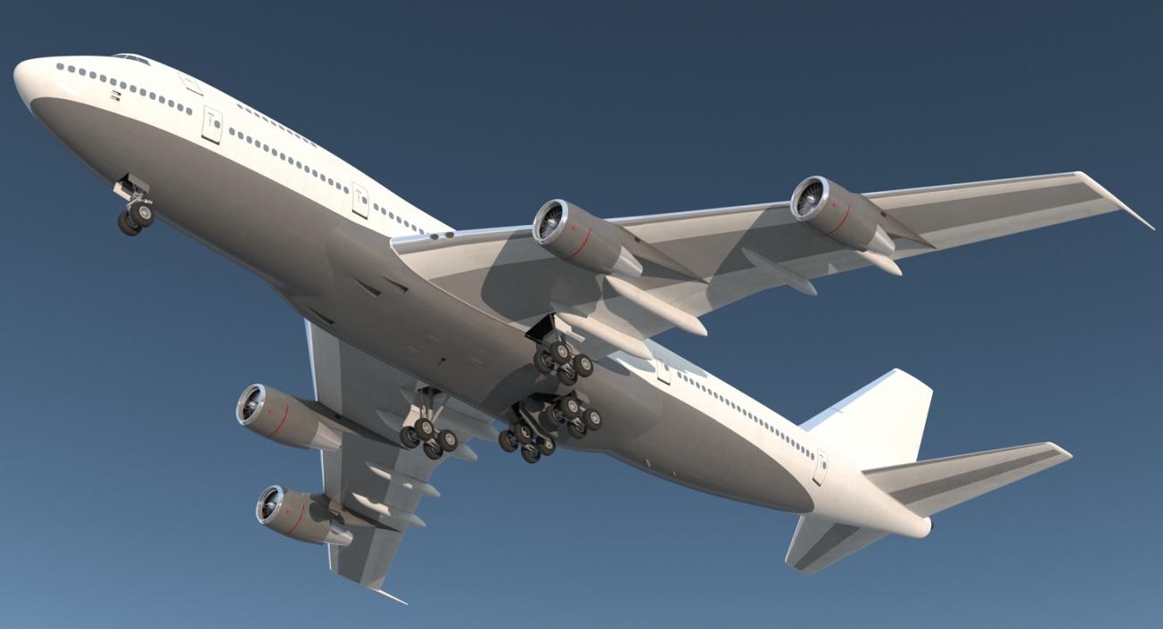 3D Boeing 747-200B Generic model