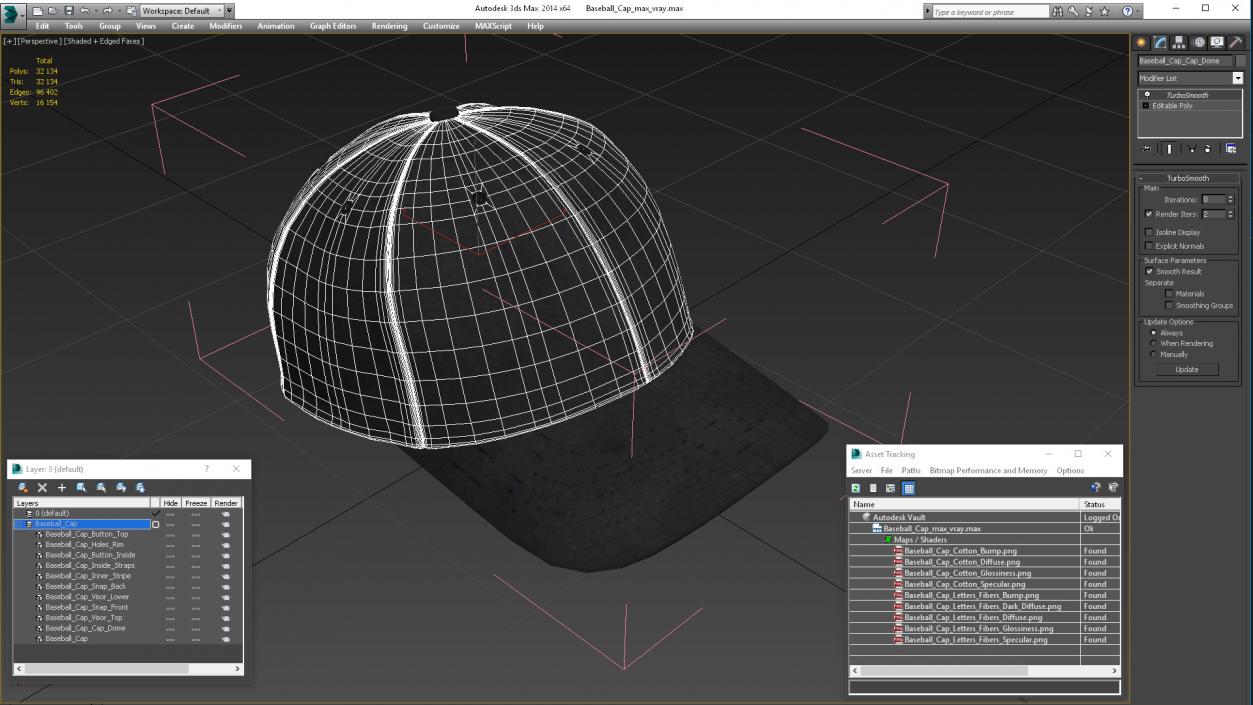 Baseball Cap 2 3D model