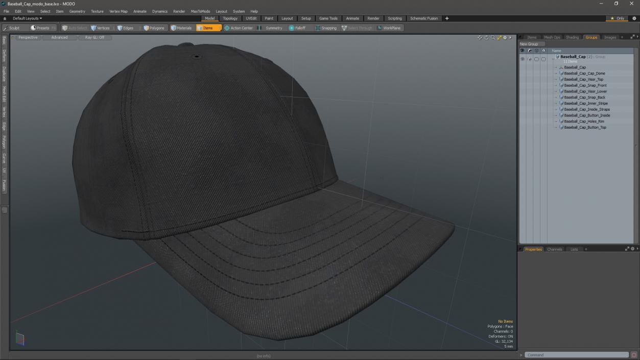 Baseball Cap 2 3D model