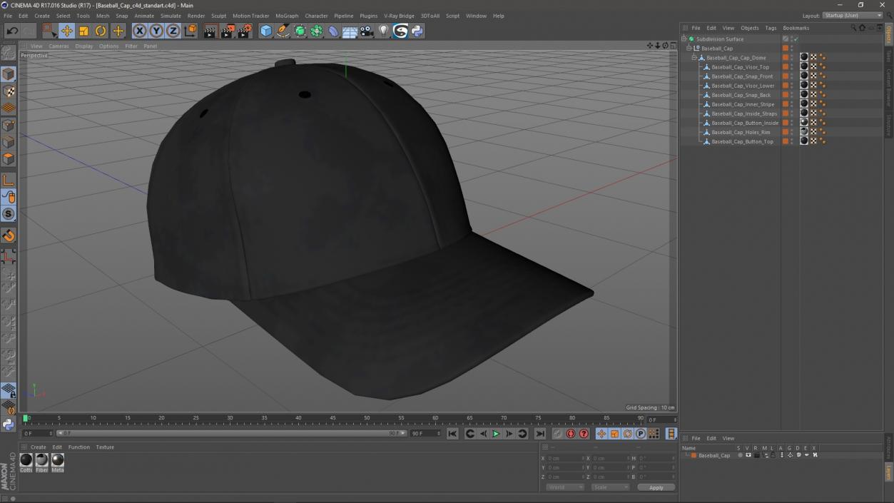 Baseball Cap 2 3D model