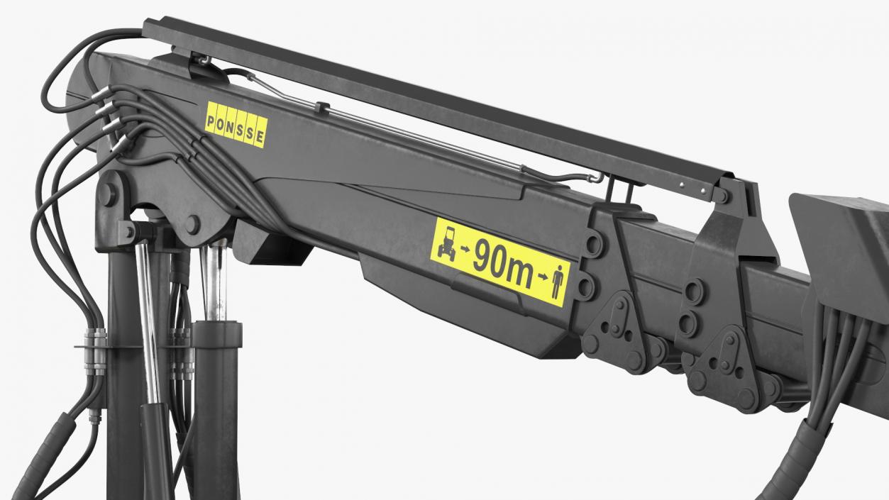 Forestry Harvester PONSSE Bear 8W New Rigged 3D model