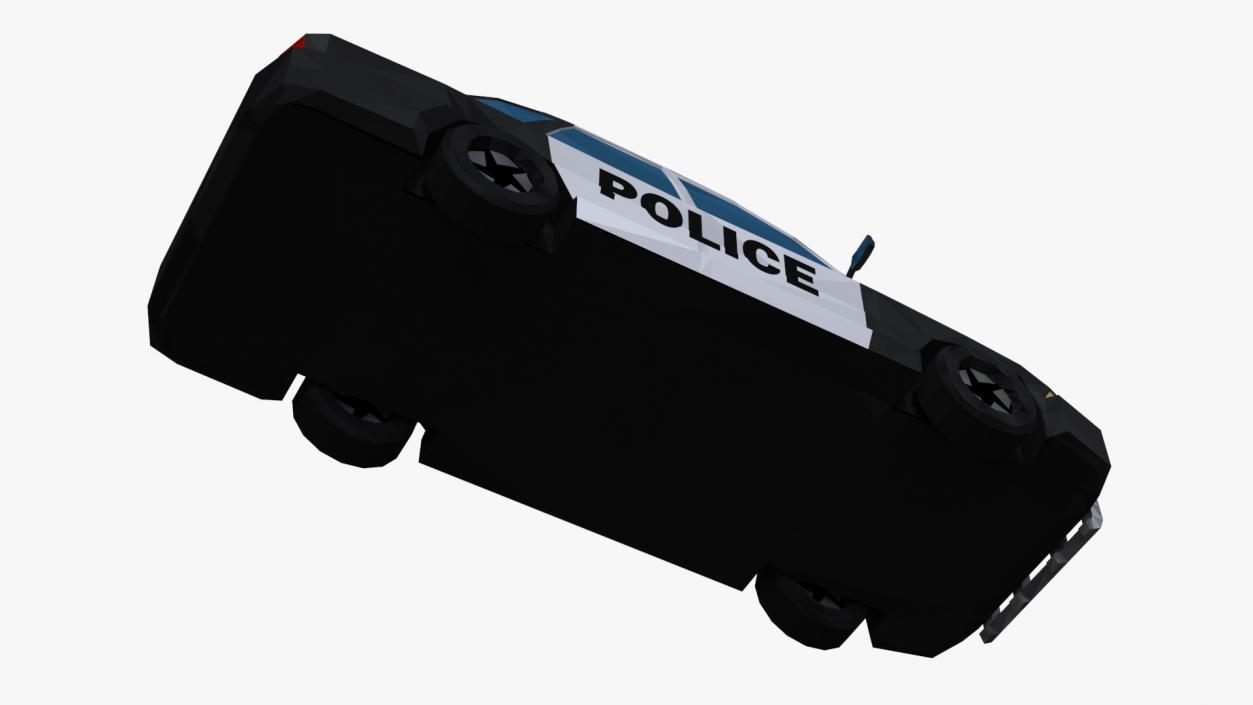 Low Poly Stylized Model Police Car 3D model