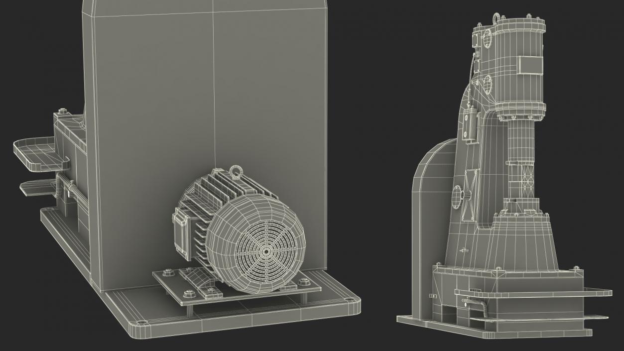 Pneumatic Forging Hammer 3D model