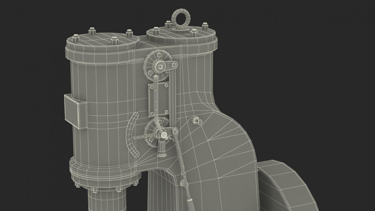 Pneumatic Forging Hammer 3D model