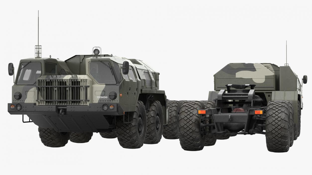 MAZ 7910 8x8 Truck Camouflage 3D model