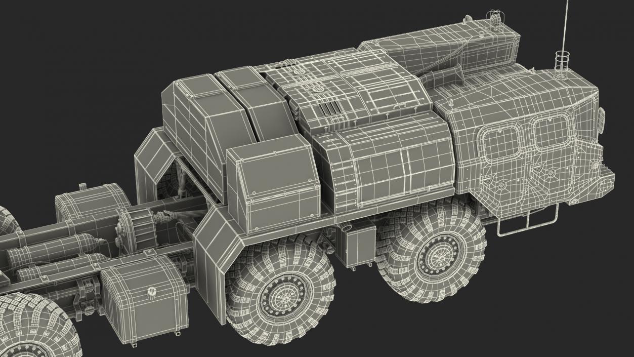 MAZ 7910 8x8 Truck Camouflage 3D model