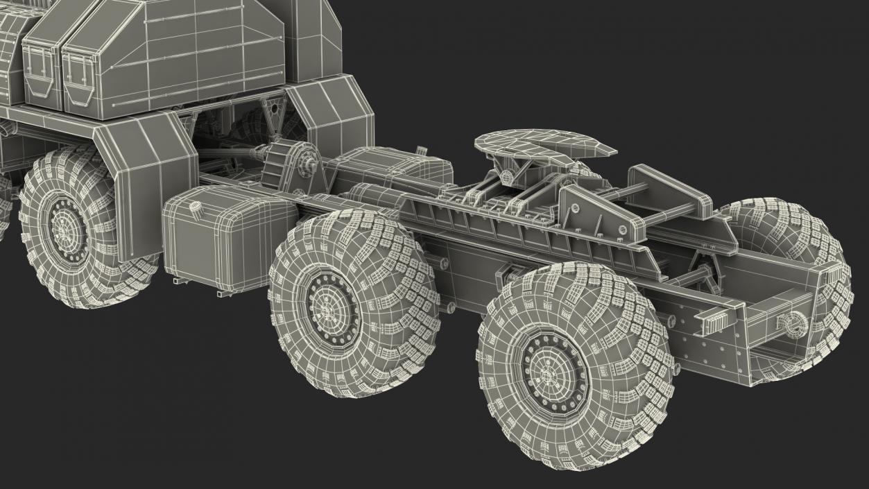 MAZ 7910 8x8 Truck Camouflage 3D model