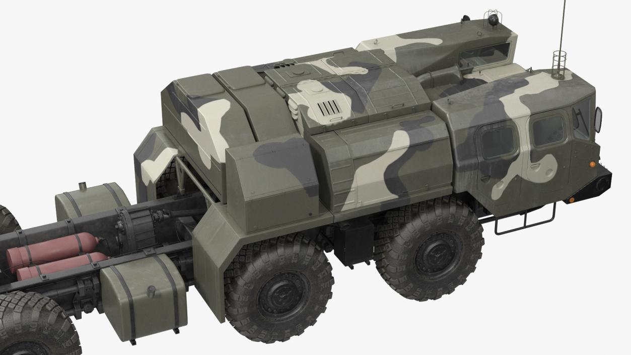 MAZ 7910 8x8 Truck Camouflage 3D model