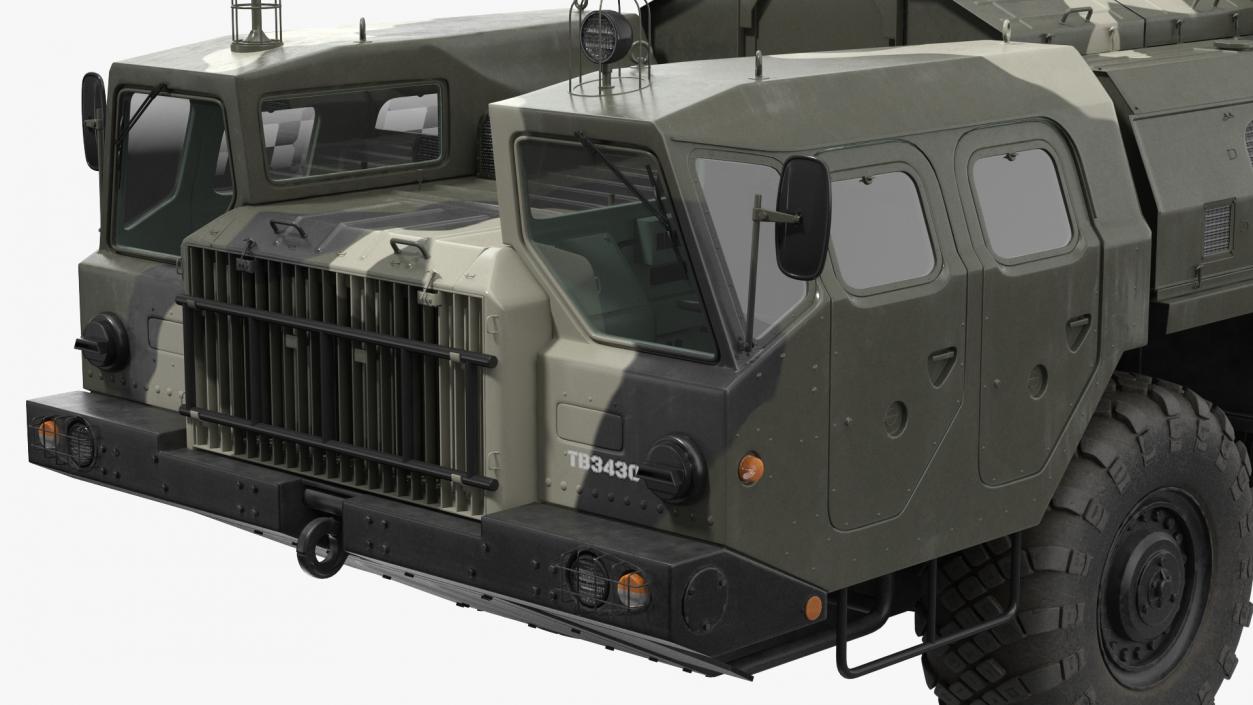 MAZ 7910 8x8 Truck Camouflage 3D model