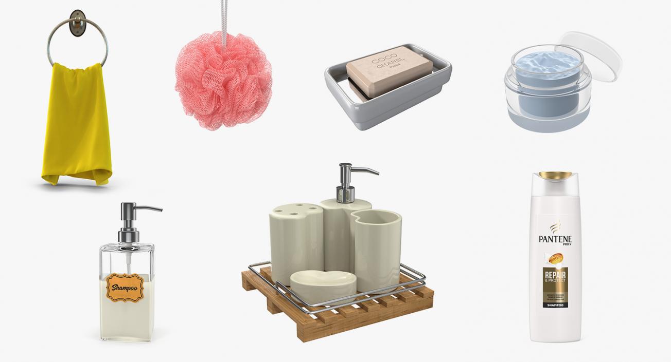 3D Bathroom Accessories Collection 5 model