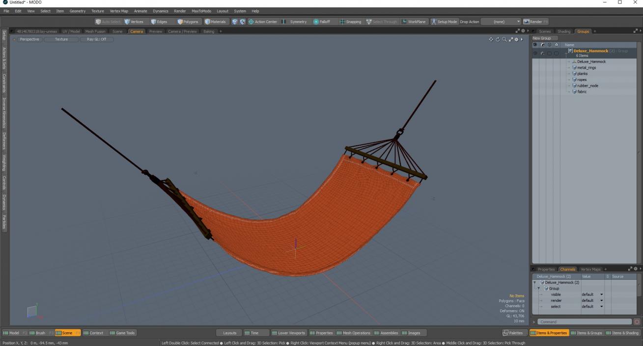 Deluxe Hammock 3D model