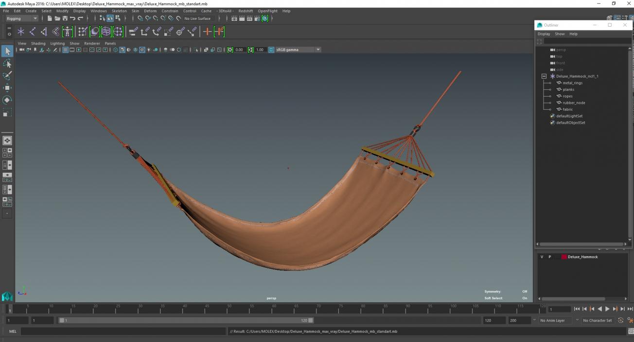 Deluxe Hammock 3D model