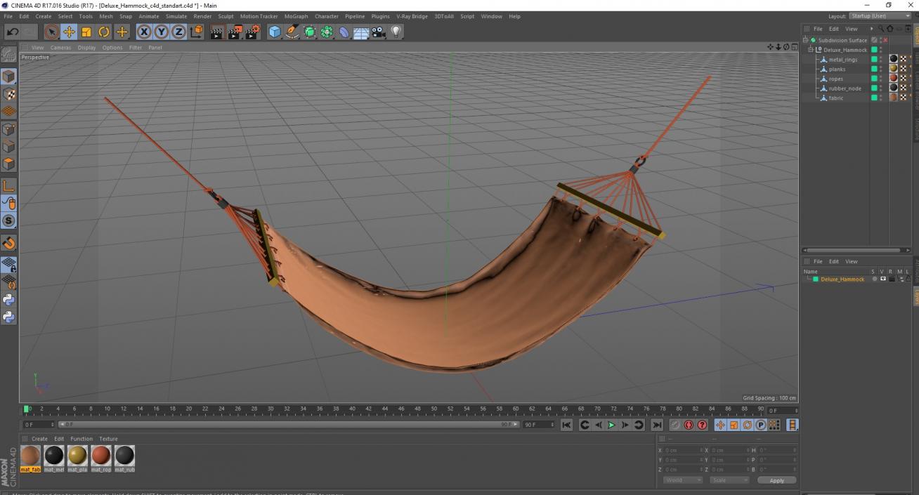 Deluxe Hammock 3D model