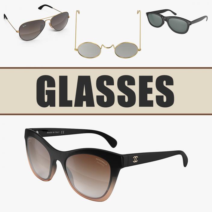 3D model Glasses Collection 4