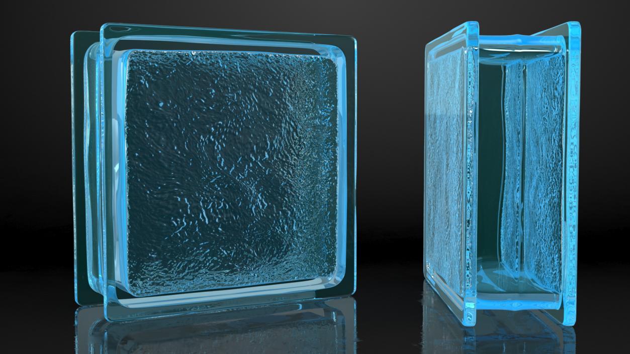 3D model Glass Blocks Collection 2