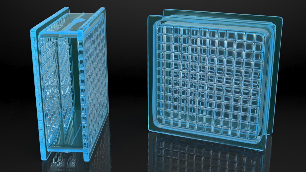 3D model Glass Blocks Collection 2