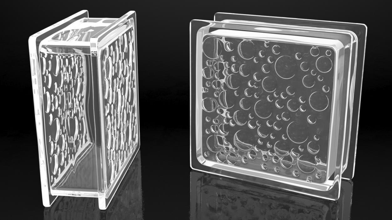 3D model Glass Blocks Collection 2