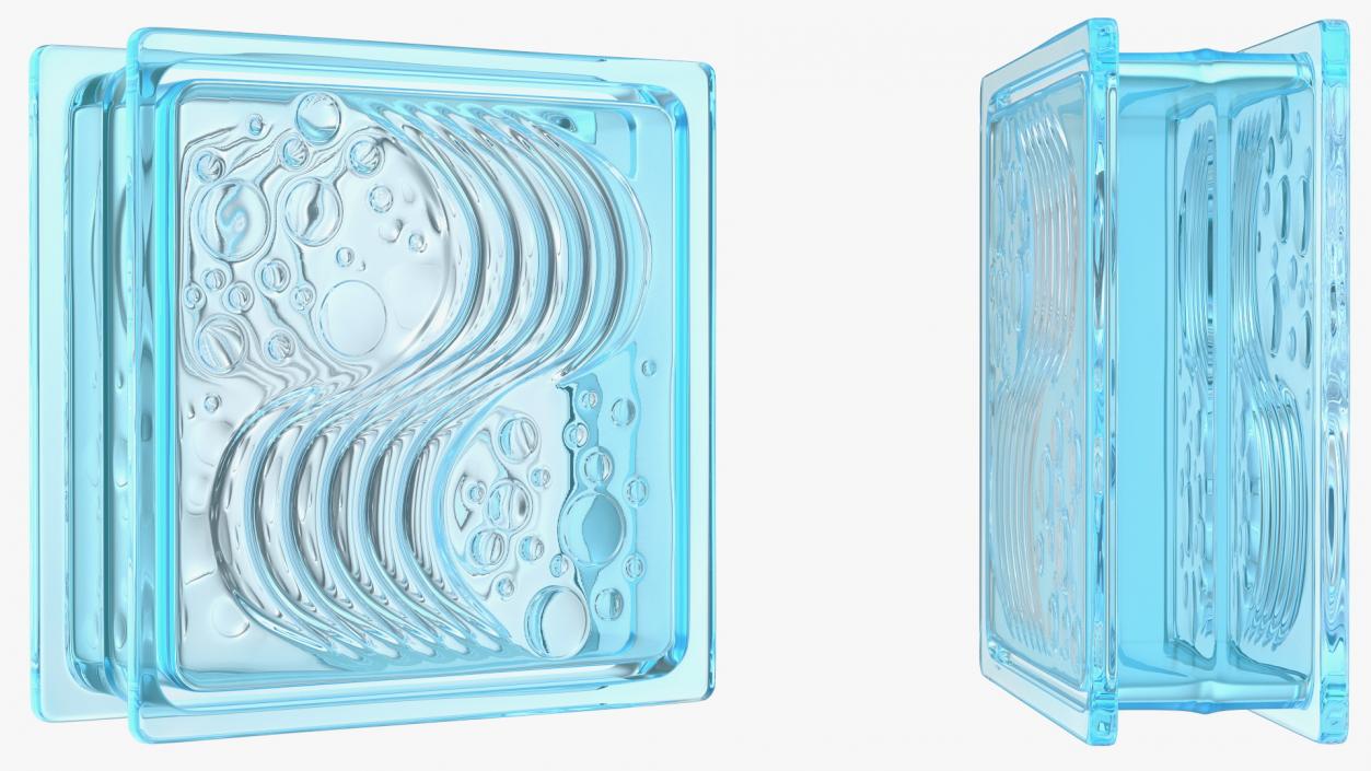 3D model Glass Blocks Collection 2