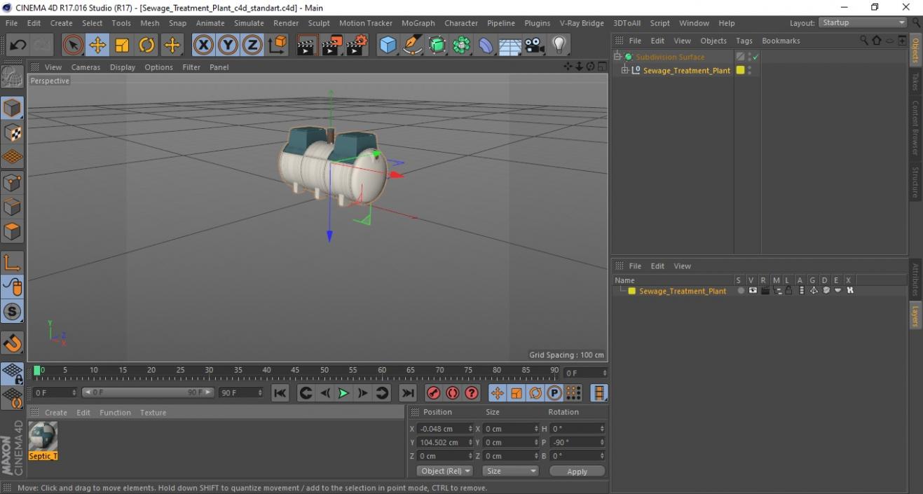 Sewage Treatment Plant 3D