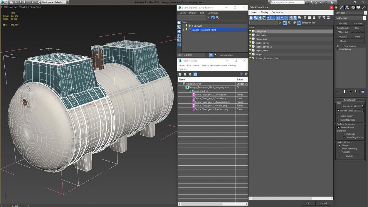 Sewage Treatment Plant 3D