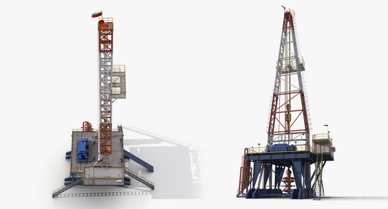 Oil Production Equipment Collection 3 3D