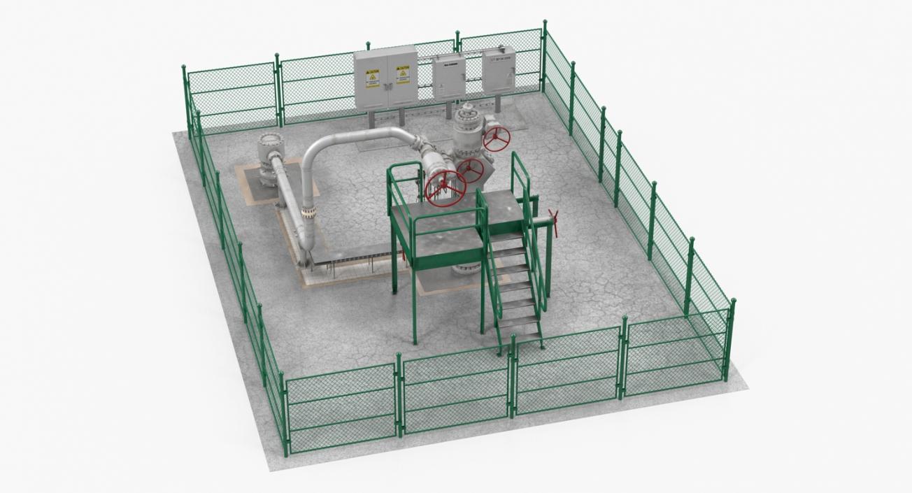 Oil Production Equipment Collection 3 3D