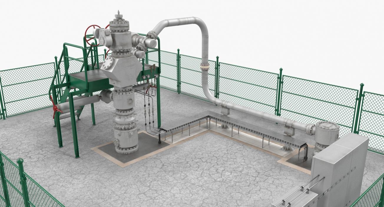 Oil Production Equipment Collection 3 3D