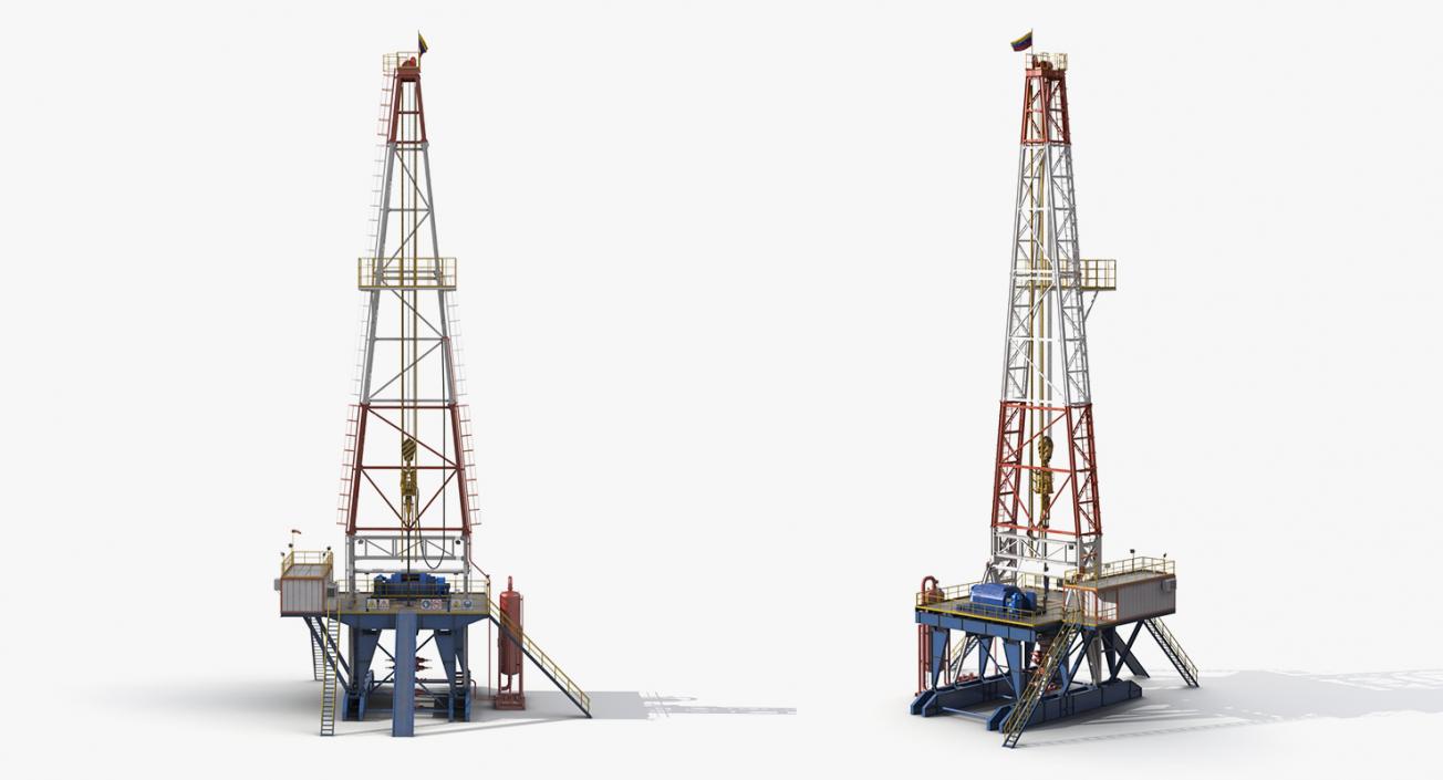 Oil Production Equipment Collection 3 3D