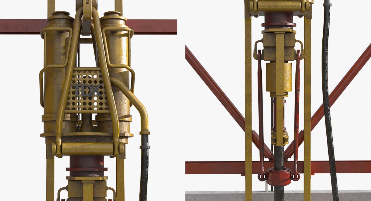 Oil Production Equipment Collection 3 3D