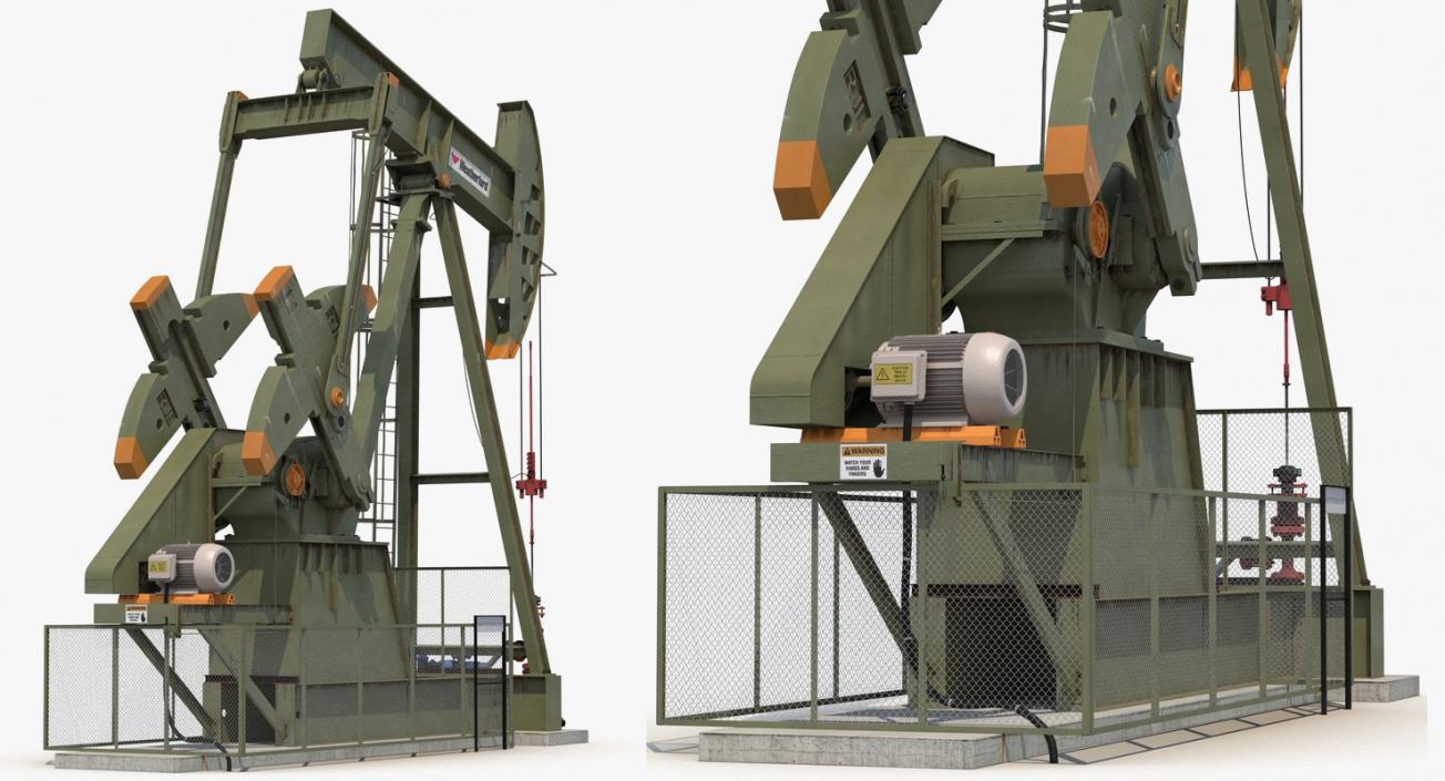 Oil Production Equipment Collection 3 3D