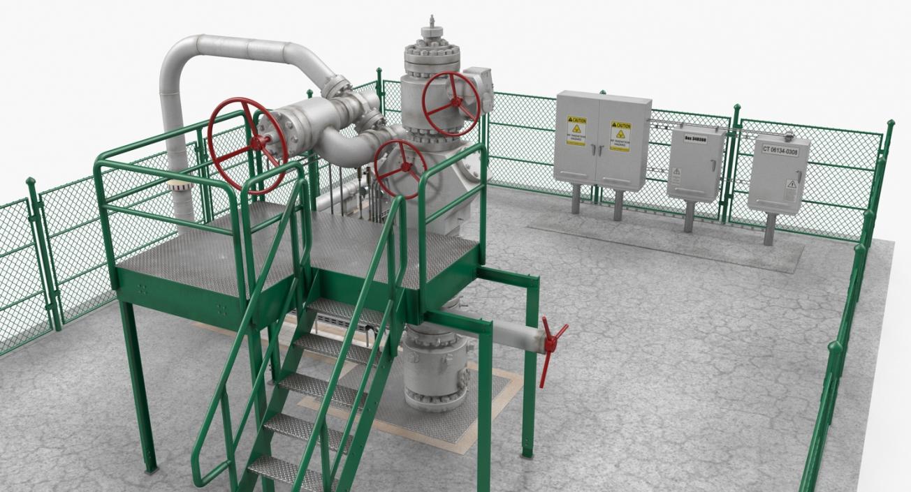 Oil Production Equipment Collection 3 3D