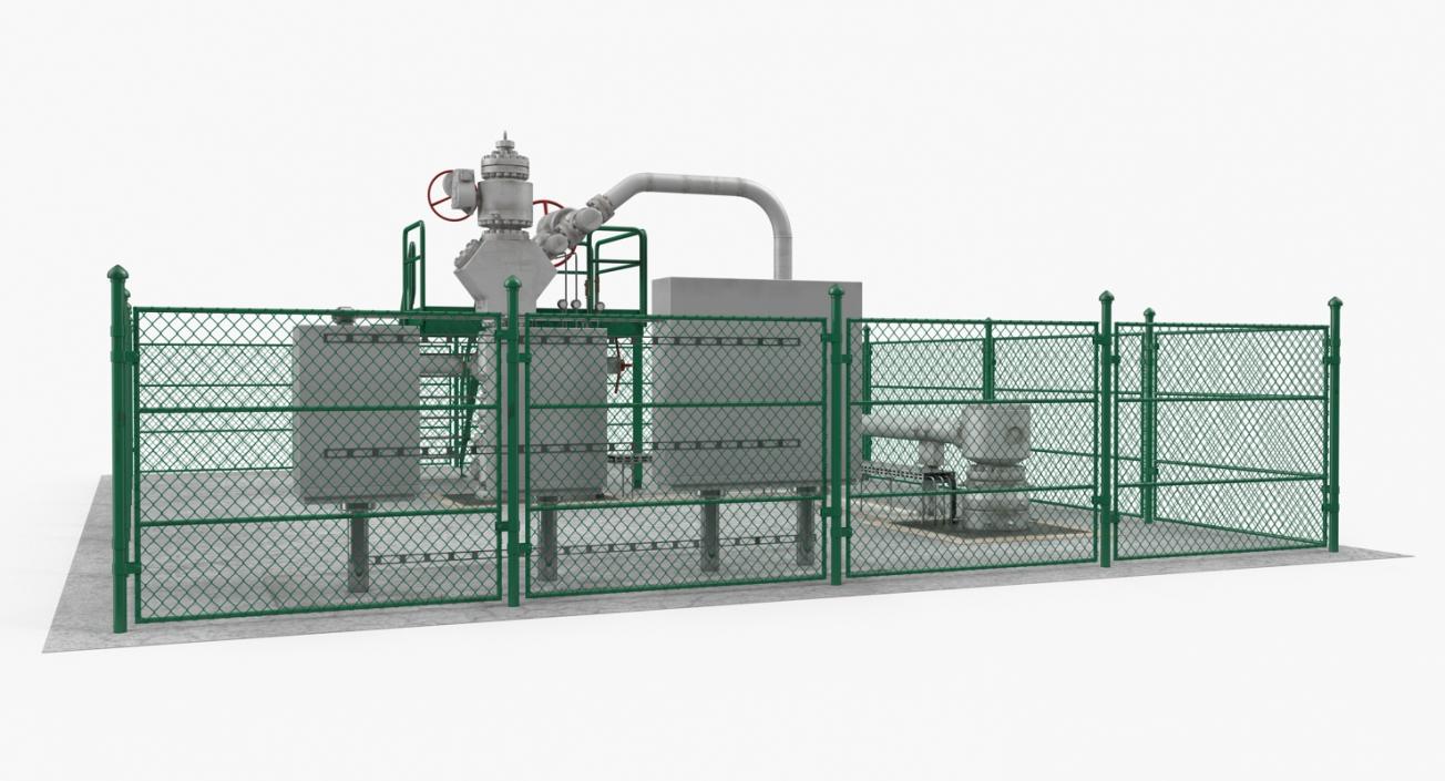 Oil Production Equipment Collection 3 3D